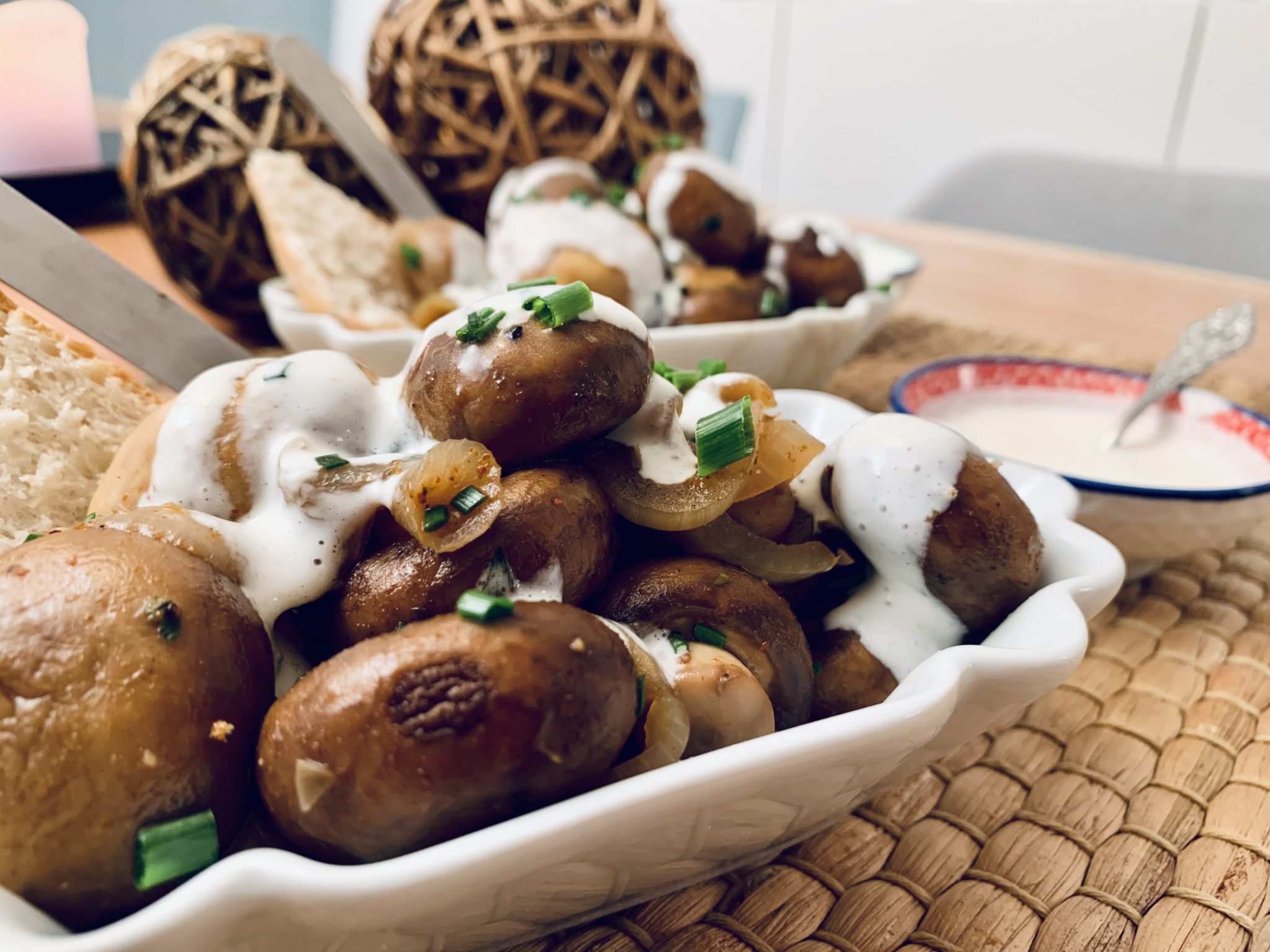 Gebratene Champignons mit Knoblauchsauce wie auf der Kirmes - Der ...